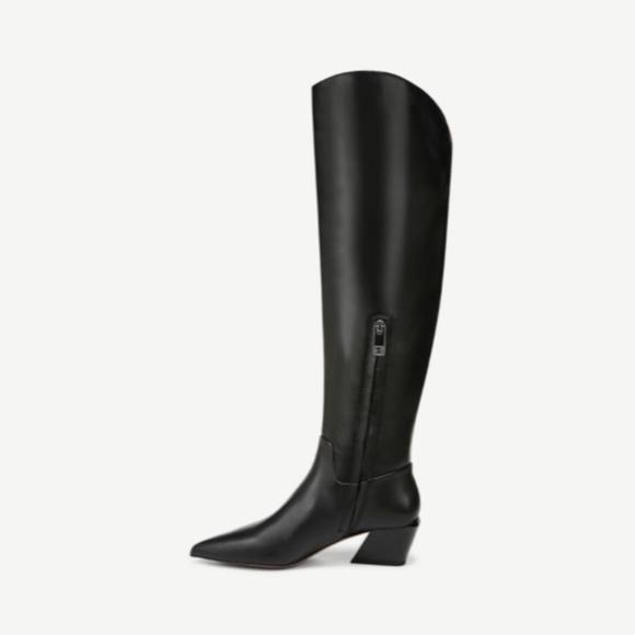 Franco Sarto Gwyn Knee High Boot In Black Leather (WIDE CALF) - Picture 10 of 11